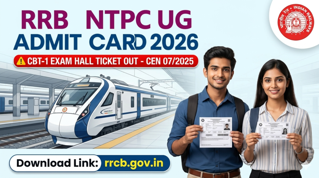 RRB NTPC UG Admit Card 2026